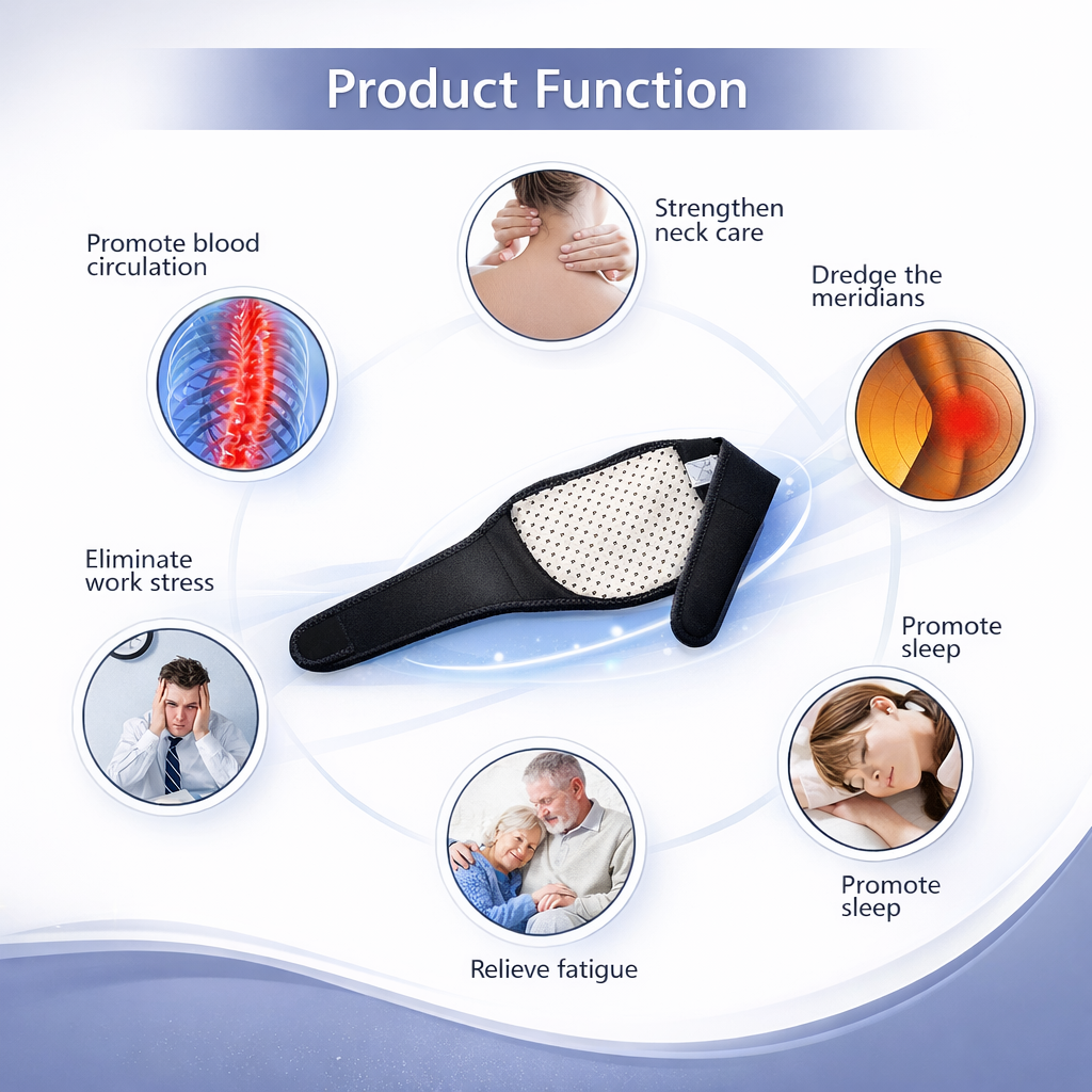 Self-Heating Neck Brace for Pain Relief & Post-Tech Comfort